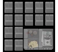 15 Pcs A5 Binder Pockets,6-Hole No Zipper Folders for 6-Ring Binder,Waterproof Planner Inserts Document Sleeves,PVC Page Protectors for A5 Notebook Inserts,Planners,Loose Leaf Storage(Triple Pocket)