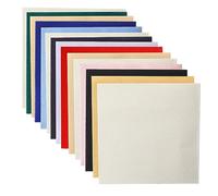 15 Pcs Assorted Color Cross Stitch Sheets - White Embroidery Fabric 15x15 cm DIY Cross Stitch Cloth