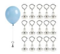 15 Pcs Balloon Weights, Silver Helium Balloon Weights with Ribbon, Secure Balloons for Outdoor Events, Party Decorations, Maximum Load 2KG