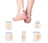 15 Pcs Blister Plasters Bandages Invisible Hydrocolloid Blister Bandages Blister Cushion Pad for Fingers, Toes, Forefoot, Heel Blister Prevention and Recovery, 5 Sizes