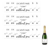 15 PCS Bridesmaid Stickers Black, I Can't Say I Do Without You Bridesmaids Stickers Mini Champagne Labels, Bridesmaid Proposal Box Idea Labels for Bridal Bachelorette Party Decorations