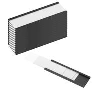 15 Pcs C Channel Magent Label Holders 3" x 1" Magnet Data Card Holders Reusable Magnet Name Tags File Cabinet Labels with Clear Plastic Protectors for Locker Shelf Tool Box Home Office Whiteboard