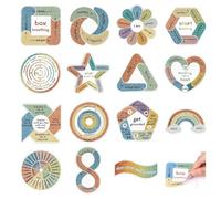 15 Pcs Calm Strips for Anxiety Sensory Stickers, Textured Calming Fidget Stickers for Kids, Adhesives Anxiety Relief for Adults Teens Stress Relief, Great for Mindfulness in The Office Or Classroom