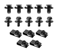 15 Pcs Car Engine Cover Bolts, Plastic Push Retainer Clip for Hood Undertray Bumper Panel Fender Fastener