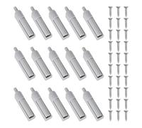 15 PCS Closer Damper Buffers,Closer Buffers with 30 Screws, Soft Close Door Dampers, Push to Open Door Catches, Grey,Multifunctional, for Kitchen,Cabinet,Doors,Drawer,Furniture