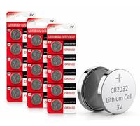 15 PCS CR2032 Lithium Coin Cell Battery Ultra High Capacity Powerful 3V Output, Use for Remote, Car Fob, Car Key, Motherboard, Calculators, Toys, Watches and More (2032, DL2032, BR2032, KL2032)