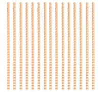 15 PCS Decorative Beaded Wood Trim, 15.75 Inch Wooden Beading 3D Half Wooden Beads Cute Bobbin Trim Molding for House Wall Door Window Shelf DIY Decoration