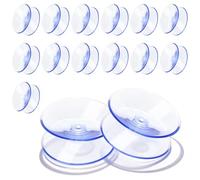 15 Pcs Double Sided Suction Cups Glass Suckers Silicone Suction Pads 1.4 Inch Double Sided Sucker Pads Small Suctions Cups for Furniture Mirrors Glass