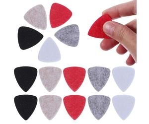 15 Pcs Felt Guitar Picks for Guitar and Ukulele Plectrums | Ukuele Pleck Felt Ukulele Picks, Smooth Surface, for DIY Projects and Handicrafts