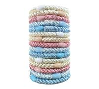 15 Pcs Hair Bobbles, Women Hair Ties Soft Elastic Snag Free Scrunchies, Gentle Ponytail Holders for Thin Hair and Thick Hair, No Damage Hair Bands for Daily Use, Work, Gym, Sleeping