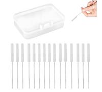 15 Pcs Hearing Aid Cleaning Brush with a Storage Case, Hearing Aid Cleaning Kits, Hearings Aids Vent Brush for Sound Tubes, Suitable for Daily Maintenance of Hearings Aids