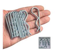 15 Pcs Heavy Duty Cotter Pins,Hitch Pins Clip R Clips Spring Retaining Wire Hair Pins Kotter Pin Strong Spring Tension Large Hardware Pins for Trailer Tractors Mower Carts Truck Pin Clip M3x60mm