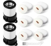 15 Pcs IP1251 IP3251 HEPA Filter Replacement Compatible with Shark Cordless PowerDetect Clean and Empty Lightweight Stick Vacuum, 2 Post-Motor HEPA Filter, 6 Pre-Motor Filter sets, 1 Cleaning Brush