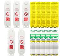 15 PCS Ladder Tags, for Ladder Inspection Ladder Accessories Ideal for Inventory Organization Scaffold Tags Safety Check Equipment Identification Warehouse Management