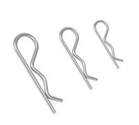 15 PCS M3.5 x 75mm Cotter Pin, Heavy Duty Hair Pin Hitch Retaining R Clip, Split Pins for Trailer Pin Clips Lock System, 304 Stainless Steel, Large Truck/Tractor Pin Clip