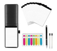 15 Pcs Mini Pocket Notepad A7 Holder Set A7 Pu Leather Notebook Pen Holder
