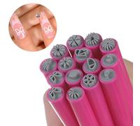 15 Pcs Nail Art Stamp Pens Set, Quick Nail Art Tools with Different Patterns, DIY Nail Art Tools for Everyone who Loves Nail Art, Floral Pen Brush for Creative Home Manicures