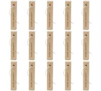 15 Pcs Natural Camphor Wood Strips, Aromatic Protection from Unwelcome Guests for Clothes Storage and Shoe Storage, Hanging Blocks with Ropes for Wardrobes, Drawers, Cashmere Sweaters and Closets