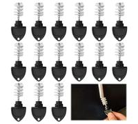 15 Pcs Nylon Beer Tap Brush Plugs Draft Beer Faucet Cleaning Brushes Fit Snugly Into The Stout Brew Accessories for Restaurant Home Party Bar, Dustproof Black