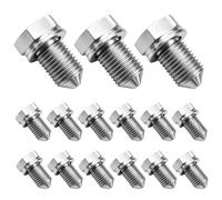 15 Pcs Oil Sump Plug for Car Parts, Universal Car Engine Oil Drain Plug Replacement Oil Drain Plugs with Sealing Ring Steel Plug Screw Compatible with N90813202 for Cars