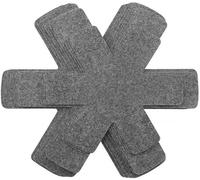 15 Pcs Pan Protectors, 3 Size Larger Thicker Saucepan Protectors, Adjustable Felt Thermal Insulation Mat, Protectors/Pan Separators Pads, Protecting, Separating Pots and Pans