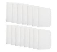 15 Pcs Plastic Binder Pockets 6 Holes Zipper Binder Pouch Folders Waterproof Notebook Binder Loose Leaf Bags Document Filing Bags for File A5 Paper A6 Paper, Document, Letter, School Office Supplies