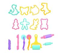 15 Pcs Playdough Set, Play Doh Tools, DIY Clay Dough Modelling, Tools Safe Durable Clay Toys, Clays Roller and Modeling Toolss, Playdough Accessories, for Toddlers