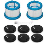 15 Pcs PowerClean 4039 4052 HEPA Filter Replacement for Bissell PowerClean FurGuard 280W and FurFinder 200W Self-Standing Cordless Vacuum, 2 Post Motor Filter, 6 Pre Motor Filter set, 1 Cleaning Brush