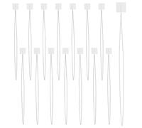 15 PCS Punch Needle Threader 8.26 Inch Long Needle Embroidery Stitching Craft Tool Quick Cross Stitch Supplies for Hand Stitching Sewing Craft Works Machine (White)