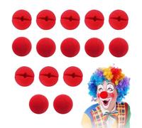 15 PCS Red Clown Noses Foam Circus Costume Noses for Halloween Christmas Parties Festivals Dress Up Pranks Gags Jokes 2 Inch