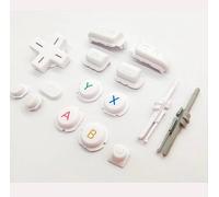 15 PCS Replacement L R ZR ZL Buttons ABXY Buttons Home Button Start Button Power Select Button D Pad Set for New 3DS XL New 3DS LL Console White
