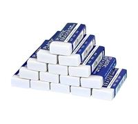 15 Pcs Rubber Eraser, Multipack Rubbers Erasers, Soft Pencil Rubbers Erasers for Kids on School, Office, Adults, Classic Latex Free Rubber (White)