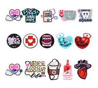 15 PCS Silicone Focal Beads for Pens Characters Hospital Theme Silicone Beads for Keychain Making Silicone Beads Bulk for Jewelry Making Bracelet Necklace Handmade Crafts