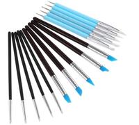 15 Pcs Silicone Sculpting Tools, Silicone Clay Sculpting Tools, Pottery Tools, Modeling Dotting Tools, Clay Shaping Modeling Wipe Out Tools, Embossing Tool for DIY Handicraft