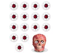 15 Pcs Simulation Red Eye,Bloodshot,Halloween Eyeballs,Bloody Hollow Fake Spooky Balls Party Bags Fillers Scary Props,Creepy Decorations Supplies Horro Favors Trick Treat Eyeball Toys for Halloweens