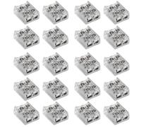 15 PCS Single Color LED Strip Light Connectors, 2 Pin 8 mm for Strip to Wire Installation, Compatible with 5V 12V 24V SMD and COB LED Strips