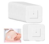 15 PCS Split Drain Feeding Tube Adhesive Bandages,Feeding Tube Tape,Drain Feeding Dressing,Sterile Drain Patch Supplies Island Dressing,Sterile Gauze Pads,Feeding Tube Bandage with Hole