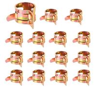 15 PCS Spring Clamps, 12mm Fuel Line Clips, Water Pipe Air Tube Silicone Vacuum Hose Clamp Fastener
