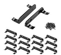 15 Pcs Sturdy Wall Bracket, Vertical Car Display Wall Mount, with 30 Pcs Screws, Compatible with Speed Champion Series Brick Car Models, Display Collectible Cars Vertical by Wheels on Wall, Black