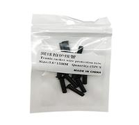 15 Pcs Tennis Racket Gro mmets Racquet Eyelets String Protection Tubes 3.6x15 mm, Black