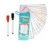 15 PCS Times Tables Poster, Times Table Flash Cards,with 2 Dry Erase Pens and A Buckle Ring, Time Tables Multiplication Flash Cards 12x12, Educational Math Flashcards for Children Aged 1st and Above