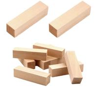 15 Pcs Unfinished Basswood Carving Blocks, 4x1x1 Inch Smooth Wood Whittling Blocks for Beginners Adults Kids, Premium Wooden Craft Blocks for Wood Carving Projects