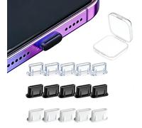 15 Pcs USB C Dust Plugs 3 Colours Silicone Type C Charger Port Cover Protectors USB C Port Caps for iPhone 17 Air 16e 16 15 Pro Max Samsung A26 A56 A36 S25 A16 A35 S24 S23 FE A34 FE A54