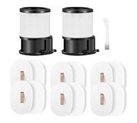 15 Pcs Vacuum Filter Set for Shark Cordless PowerDetect Vacuum, Washable Replacement Pre-Motor and Post-Motor Filters for Shark IP1251 IP3251 IP1250 IP3252 IP3124 IP1251C with Cleaning Brush
