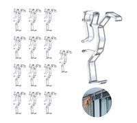 15 Pcs Valance Clips Window Blinds Hidden Clips Plastic Hidden Retainers for Horizontal Wood and Faux Wood Blinds