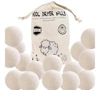 15 PCS Wool Dryer Balls, Wool Dryer Balls for Laundry, Tumble Dryer Balls, with Storage Bag, Reduce Drying Time and Static Cling, Save Energy, Reduce Wrinkles, Ideal for Home Use, 3 Cm