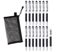 15 Pens, 1 Mesh Pen Case, Student Writing Practice Pen, Fine Nib Pen, Sketch Pen, 0.5Mm Outline Pen