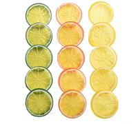 15 Piece Artificial Lemon Slices For Photo Shoots Bakery Decor Cafe Counter Fruit Bowl Filling And Visual Merchandising