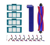 15-Piece Brush and Filter Kit Compatible with Dyson Spot+Scrub Ai RB05AA, 8 Side Brushes, 4 Filters, Main Brush, Mop Roller and Cleaning Tool