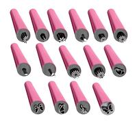 15-Piece Nail Arts Tool Set - Nail Decoration Dotting Pens, Nail Design Accessories | Creative Nail Arts Pens with Various Patterns, Floral Stamp Pen for Women Craft Nail ABS and stainless steel